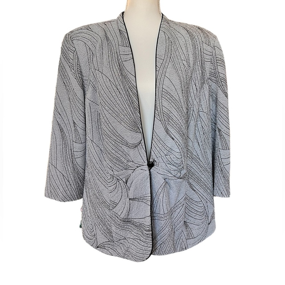 Alex Evenings Sparkle Blazer, Size 2X mother of bride wedding special occasion
